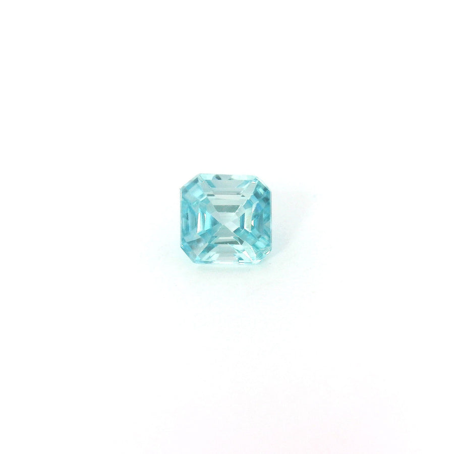 Octagonal Blue Zircon 1.09ct loose gemstone