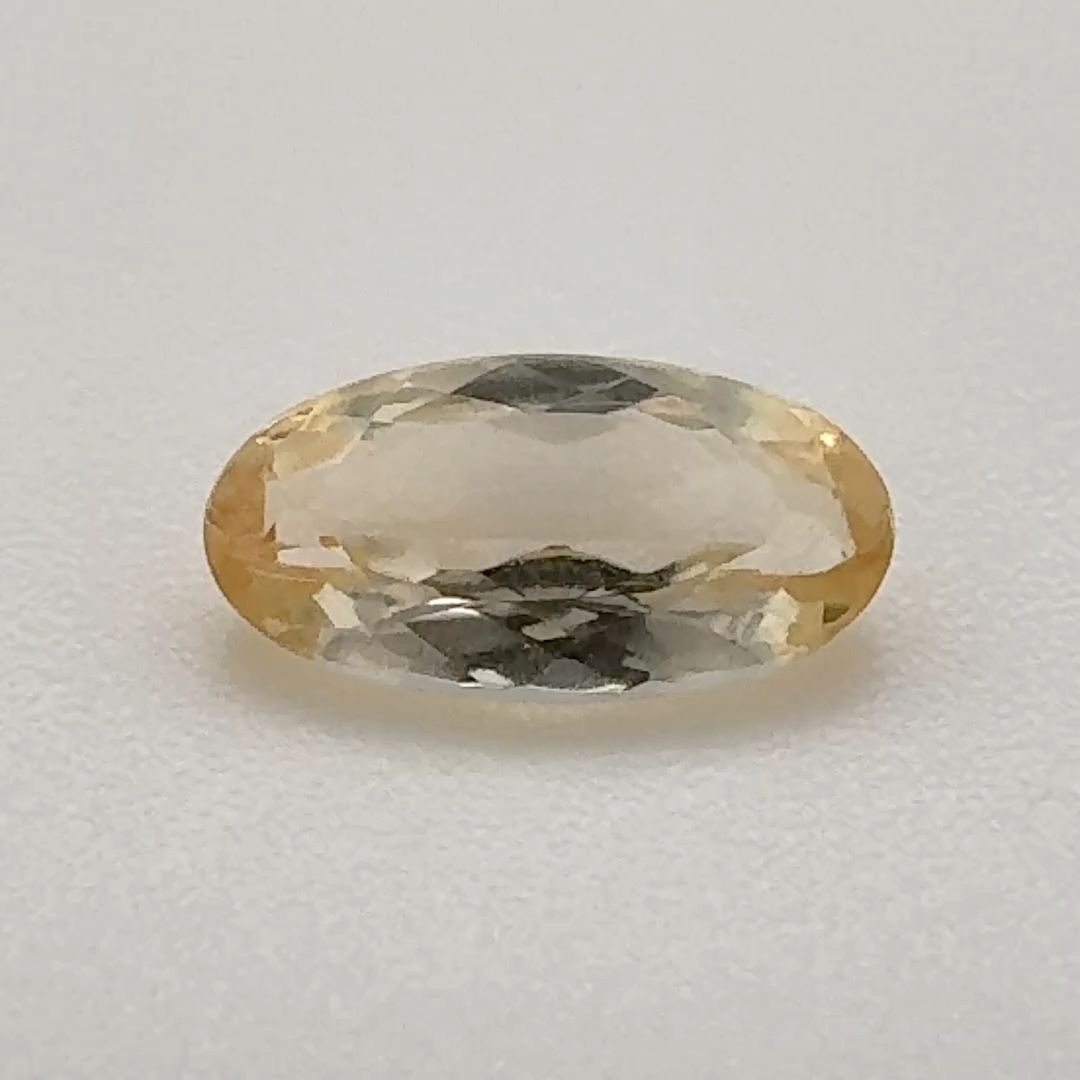 Oval Yellow Topaz 0.74ct loose gemstone