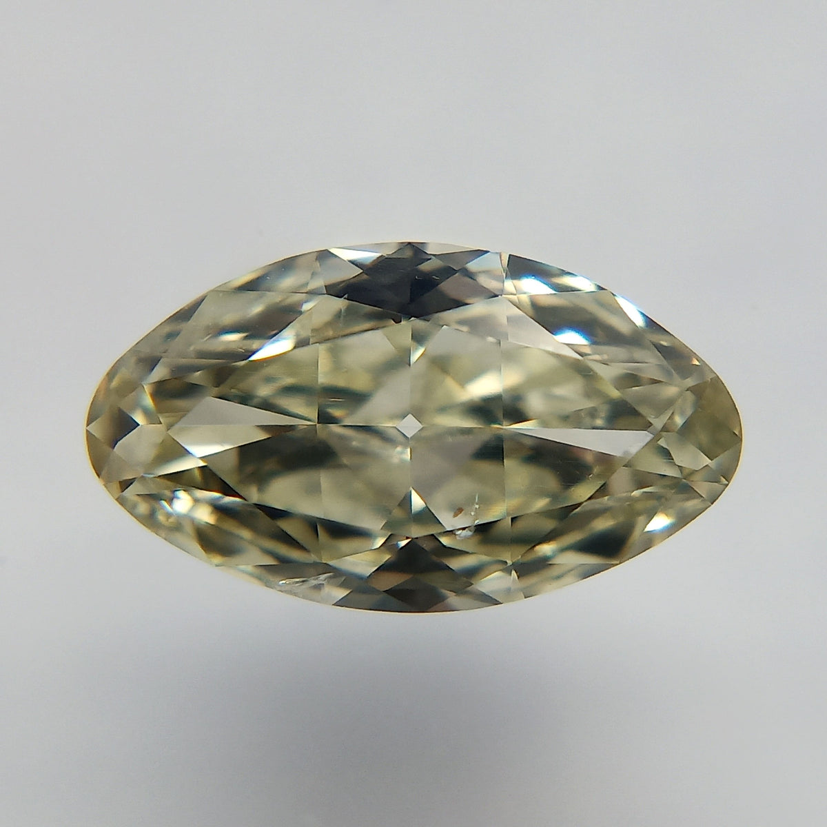 Marquise Fancy Light Brownish Greenish Yellow Natural Diamond 0.6ct SI2 loose diamond
