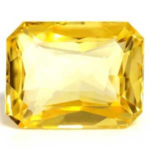 Emerald Yellow Sapphire 2.56ct loose gemstone