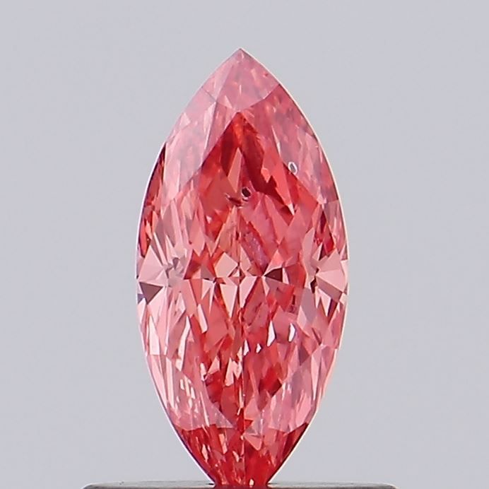 Marquise Fancy Vivid Pink Lab-grown Diamond 0.61ct SI1 loose diamond