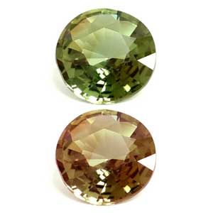 Round Green Alexandrite 0.62ct loose gemstone