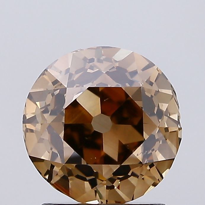European Cut Brown Natural Diamond 2ct VS2 loose diamond