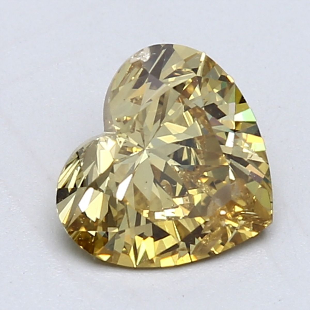 Heart Fancy Deep Brownish Yellow Natural Diamond 1.54ct loose diamond