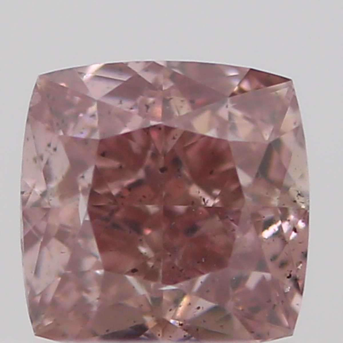 Cushion Fancy Orangey Pink Natural Diamond 0.23ct SI2 loose diamond