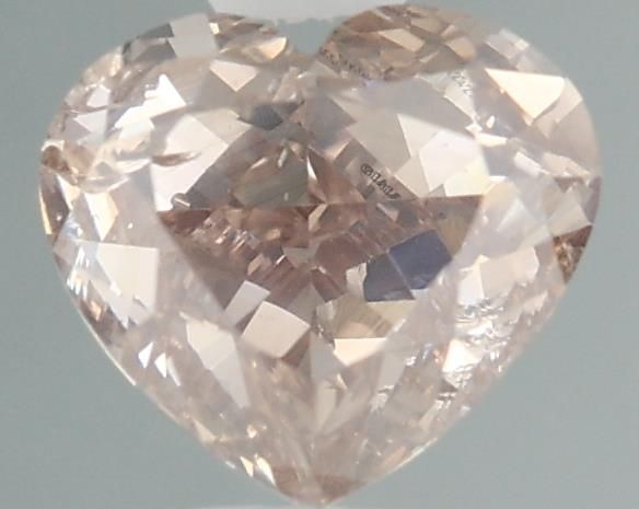 Heart Fancy Pinkish Brown Natural Diamond 0.51ct I1 loose diamond