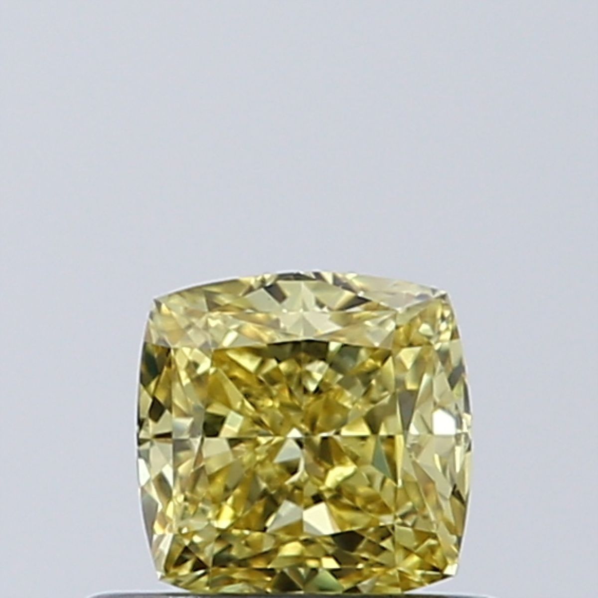 Cushion Fancy Intense Yellow Natural Diamond 0.46ct VS2 loose diamond
