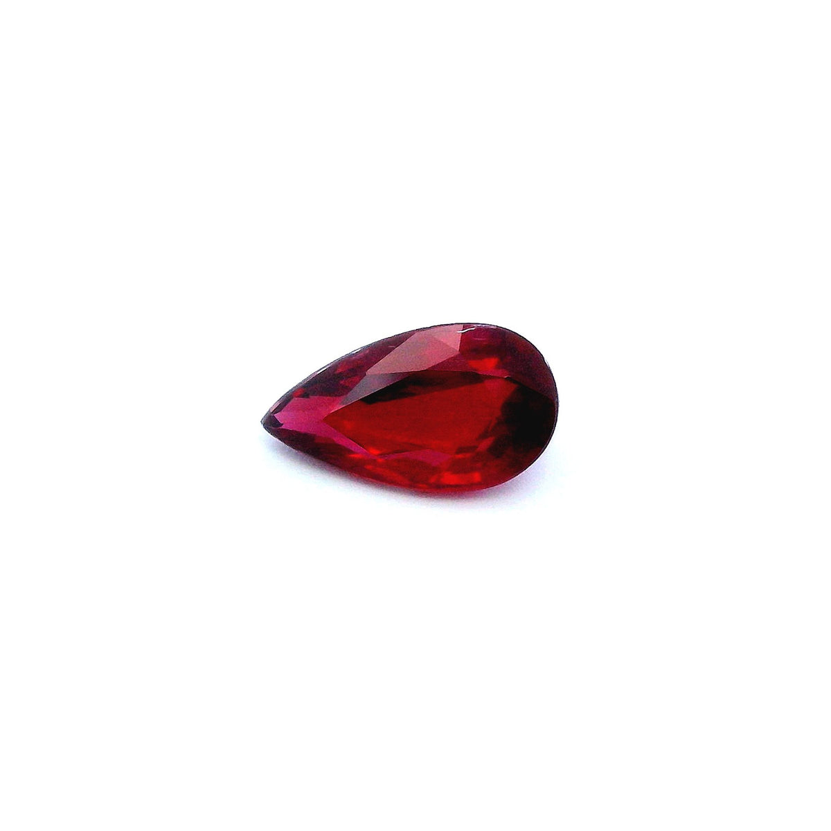 Pear Red Ruby 1.37ct loose gemstone