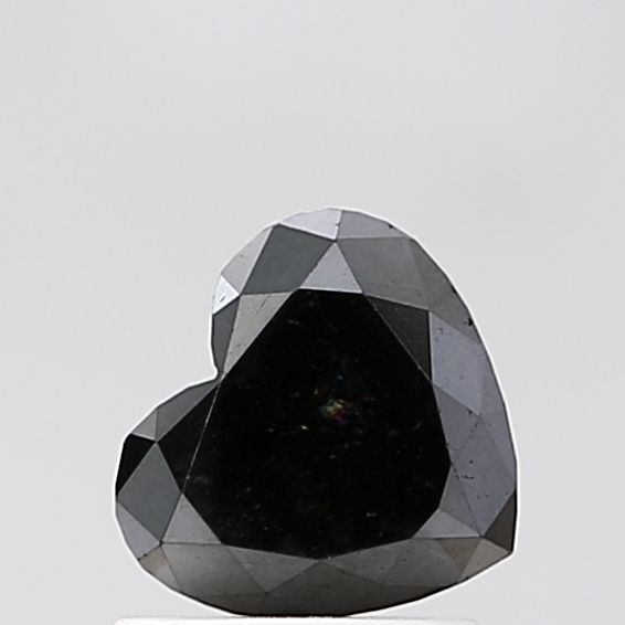 Heart Black Natural Diamond 1.29ct VVS2 loose diamond