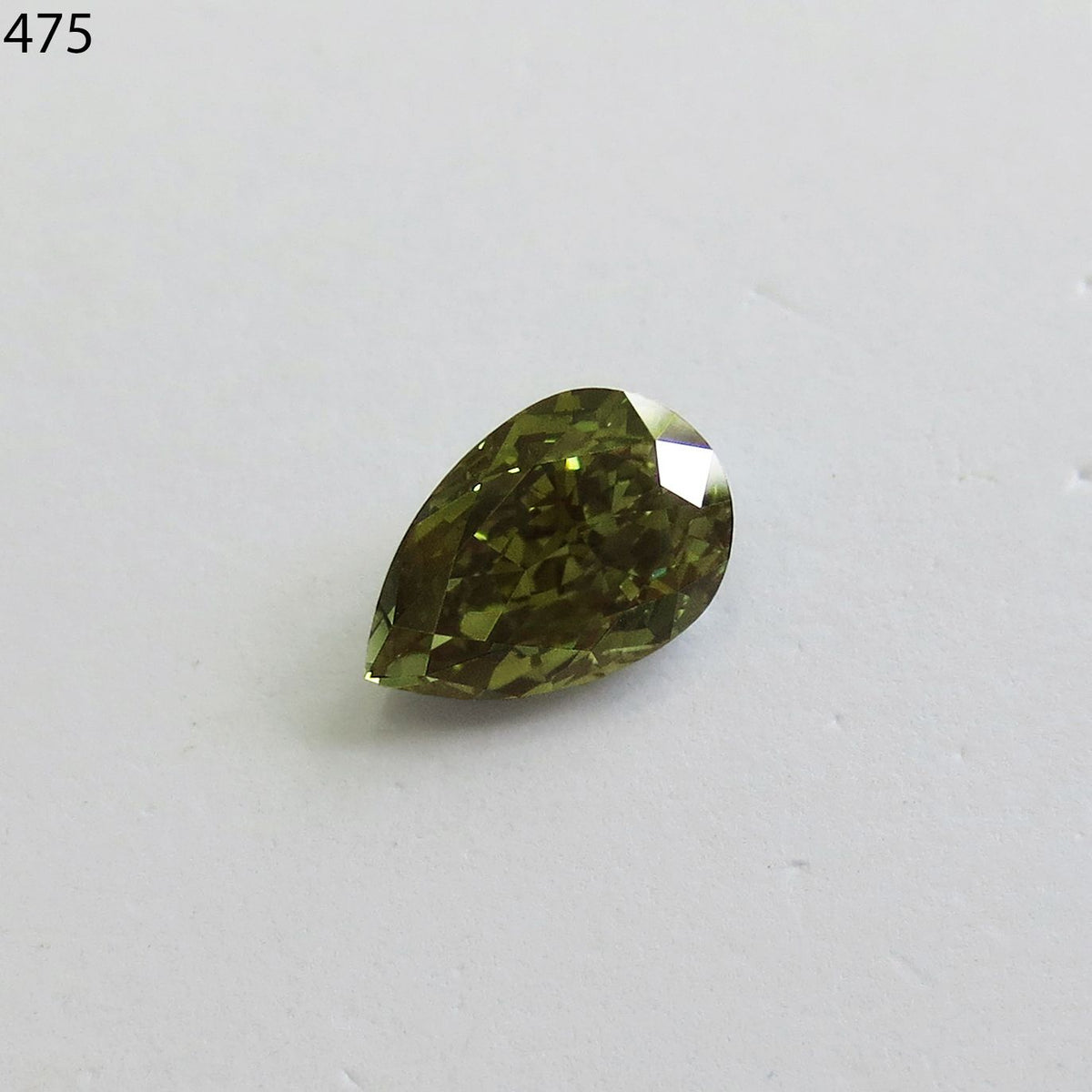 Pear Fancy Dark Gray Yellowish Green Natural Diamond 1.14ct VS1 loose diamond
