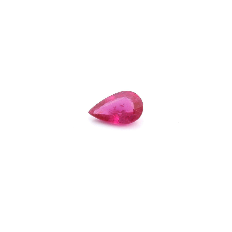 Pear Red Ruby 0.4ct loose gemstone