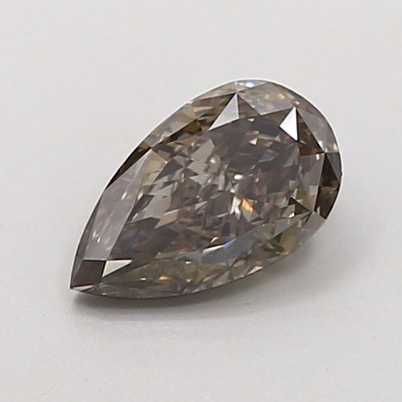 Pear Fancy Vivid Brown Lab-grown Diamond 1.05ct VS1 loose diamond