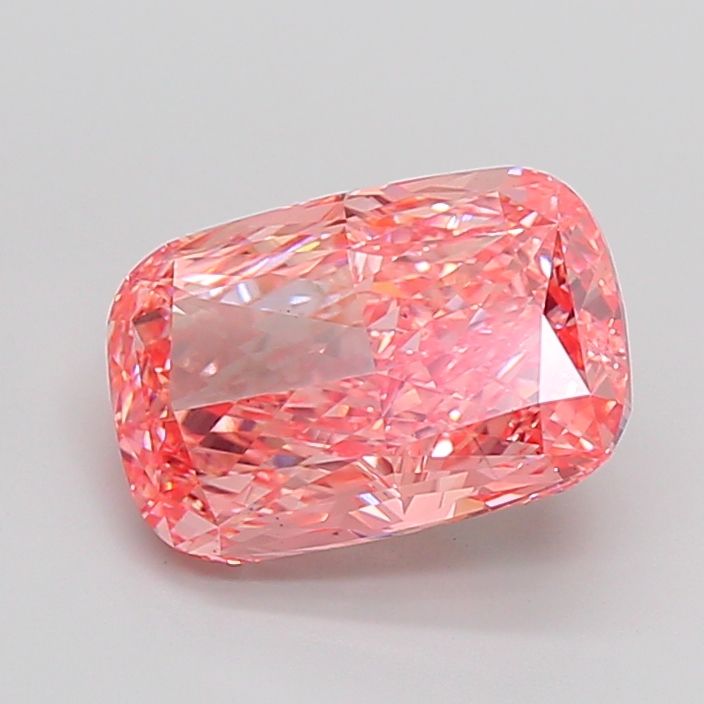 Cushion Fancy Vivid Pink Lab-grown Diamond 5.13ct VS2 loose diamond