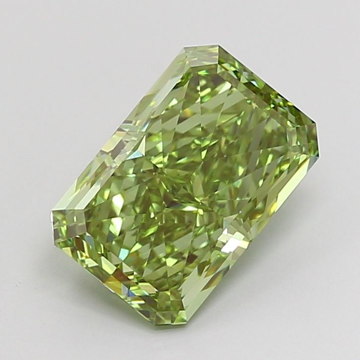 Radiant Fancy Vivid Green Lab-grown Diamond 3.33ct VVS1 loose diamond