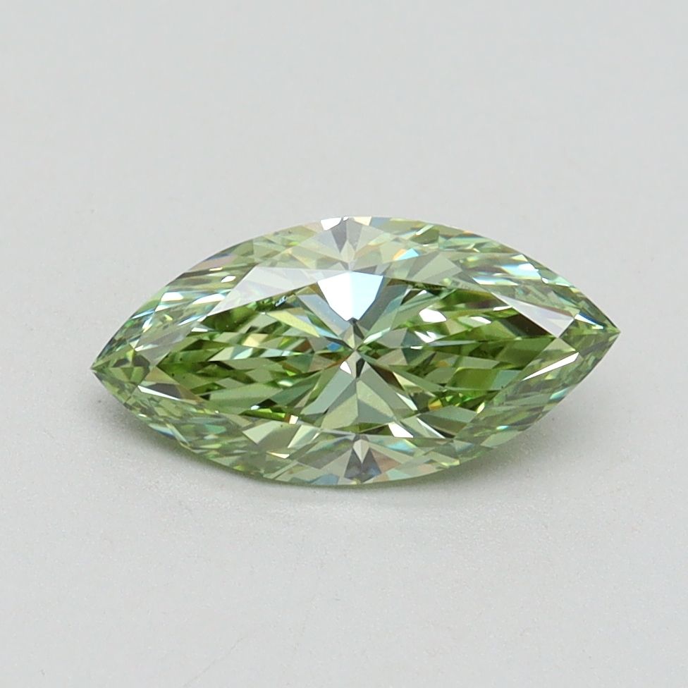 Marquise Fancy Vivid Green Lab-grown Diamond 1ct VS1 loose diamond