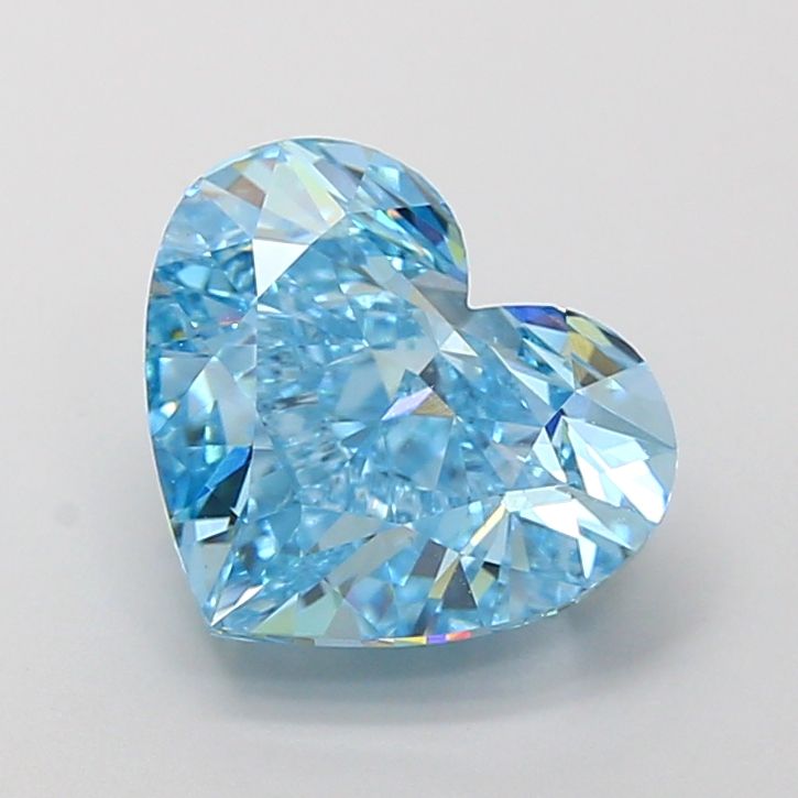 Heart Fancy Vivid Blue Lab-grown Diamond 4.03ct VVS2 loose diamond