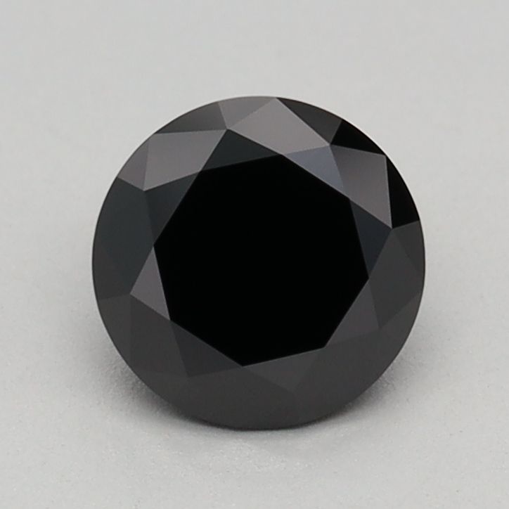 Round Fancy Black Lab-grown Diamond 0.68ct loose diamond