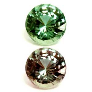 Round Green Alexandrite 0.4ct loose gemstone
