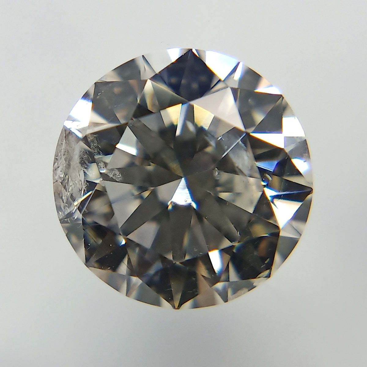 Round Faint Pinkish Brown Natural Diamond 1.02ct I1 loose diamond