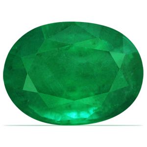 Oval Green Emerald 3.47ct loose gemstone