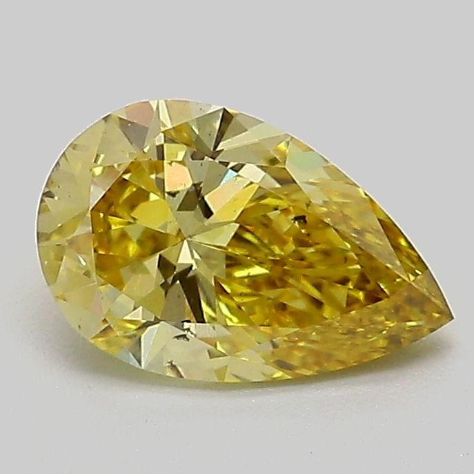 Pear Fancy Intense Yellow Lab-grown Diamond 1.01ct VS2 loose diamond