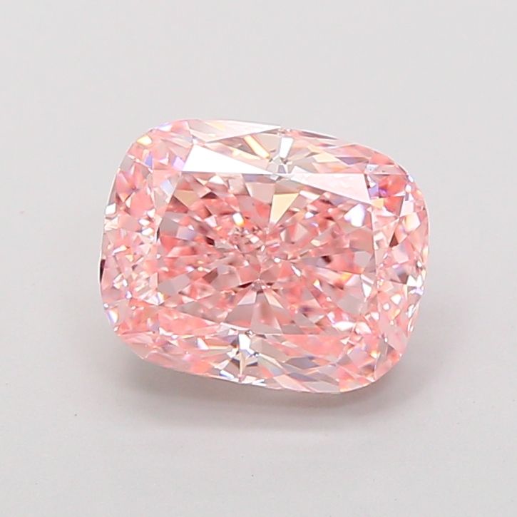 Cushion Fancy Vivid Pink Lab-grown Diamond 2.5ct VS1 loose diamond