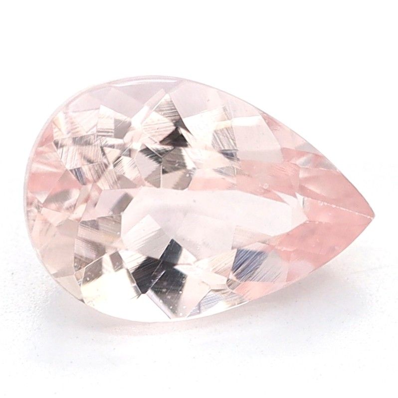 Pear Pink Morganite 0.64ct loose gemstone