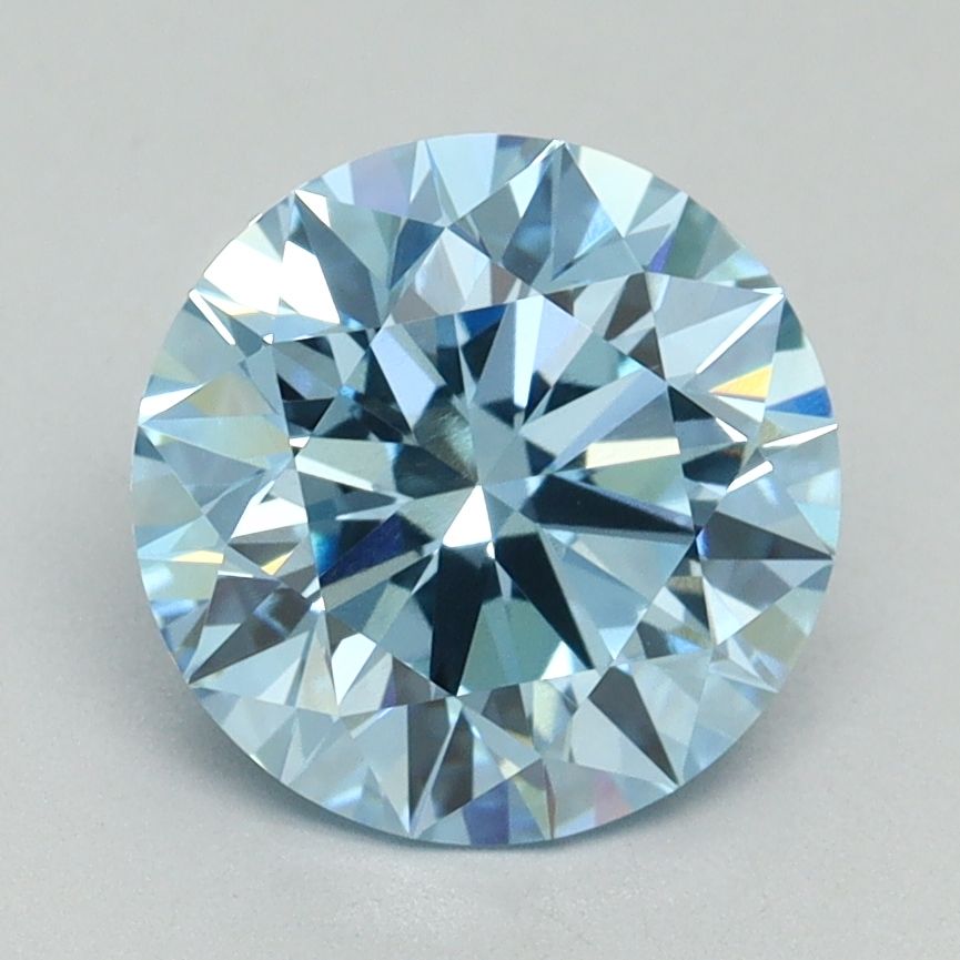 Round Fancy Vivid Blue Lab-grown Diamond 2.39ct VVS2 loose diamond