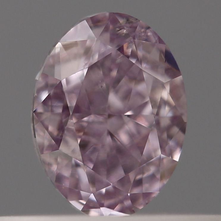 Oval Fancy Intense Pinkish Purple Natural Diamond 0.35ct I1 loose diamond