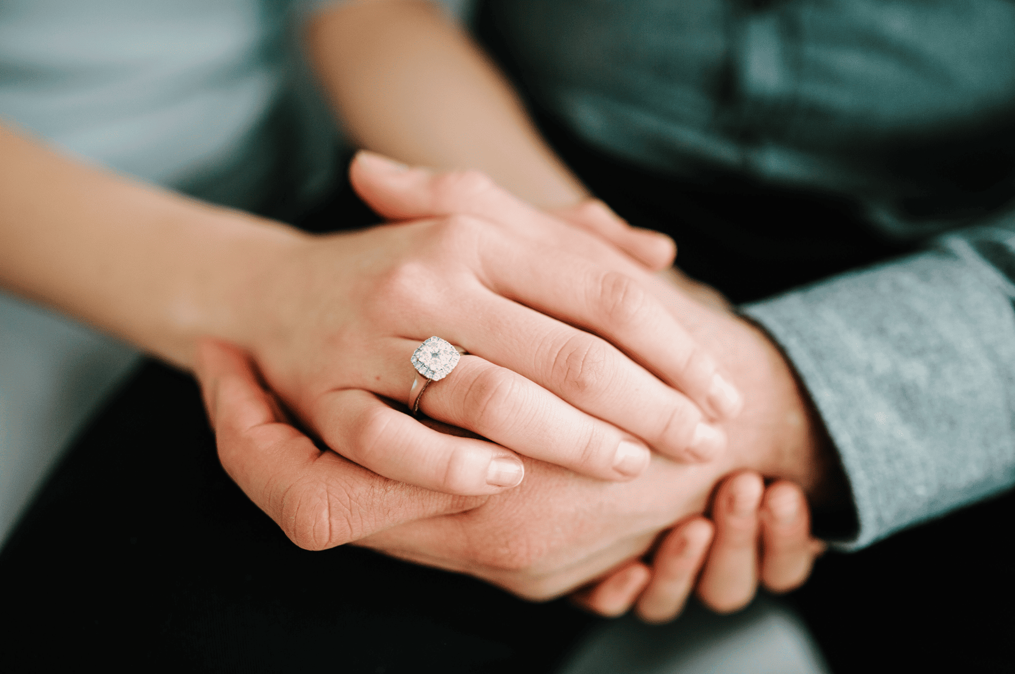 Wedding bands in polished, brushed and hammered finishes