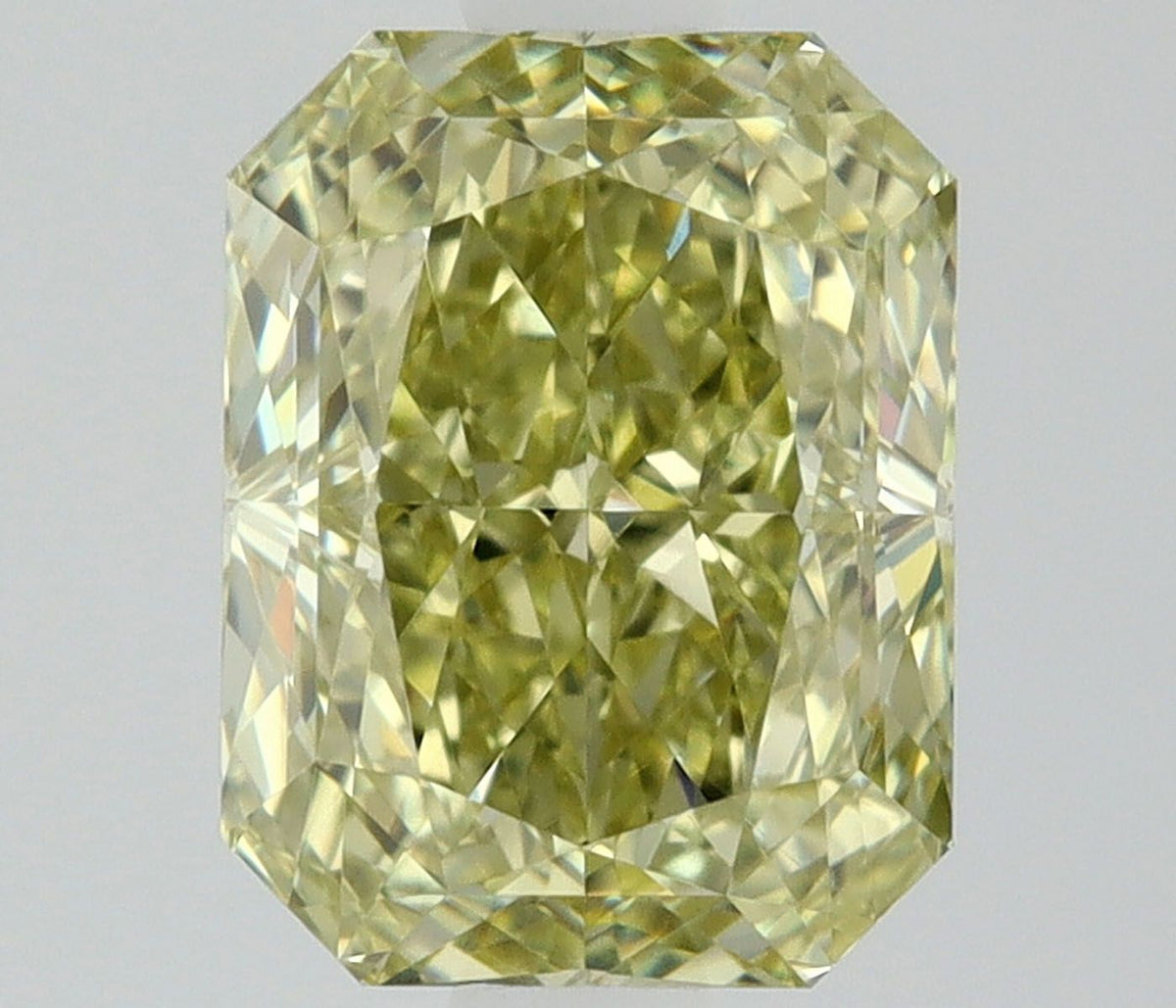 Radiant Fancy Brownish Greenish Yellow Natural Diamond 1.01ct VVS2 loose diamond