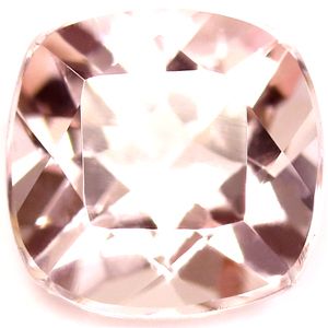 Cushion Pink Morganite 1.46ct loose gemstone