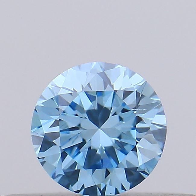 Round Fancy Vivid Blue Lab-grown Diamond 0.26ct VS2 loose diamond