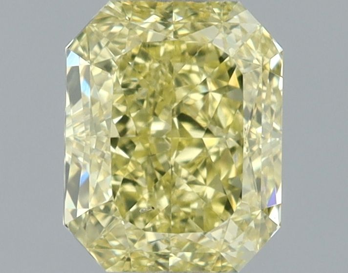 Radiant Fancy Intense Yellow Natural Diamond 1.02ct SI1 loose diamond