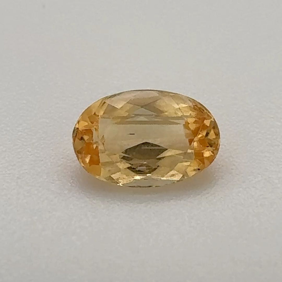 Oval Yellow Topaz 0.735ct loose gemstone