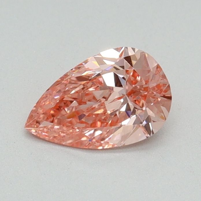 Pear Fancy Vivid Orange Lab-grown Diamond 0.52ct VS2 loose diamond