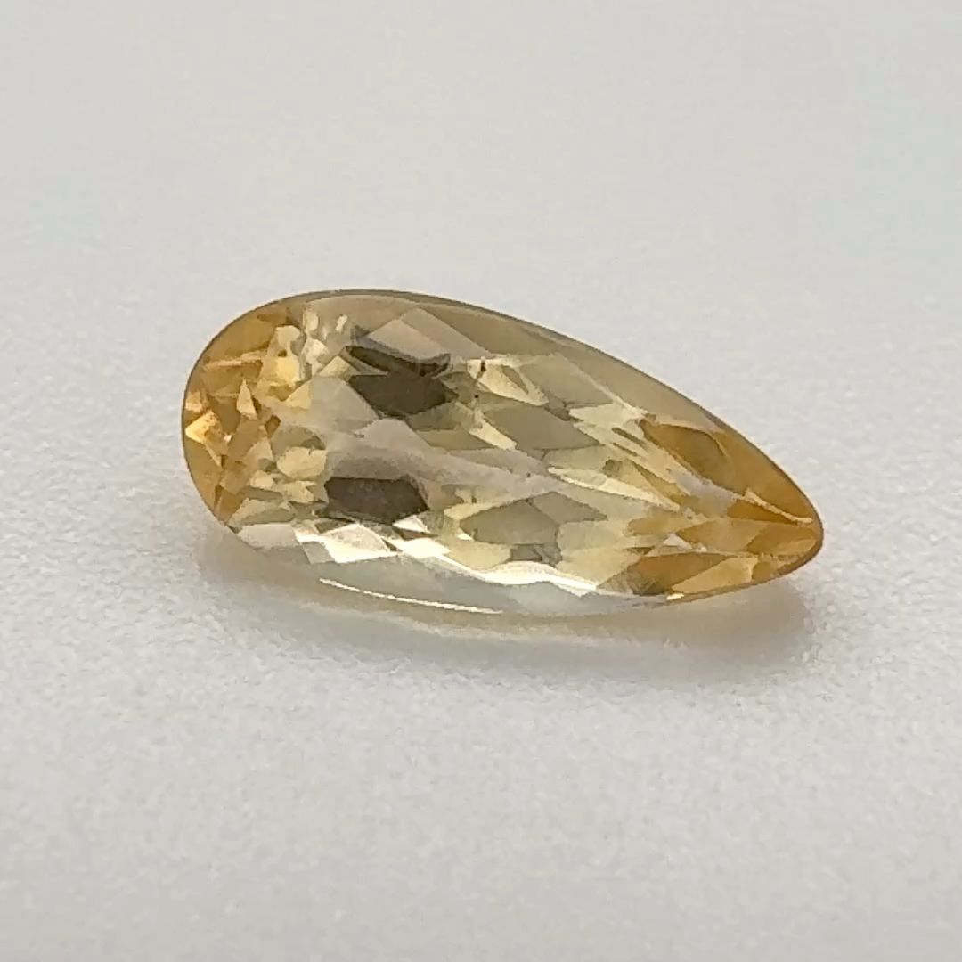 Pear Yellow Topaz 1ct loose gemstone