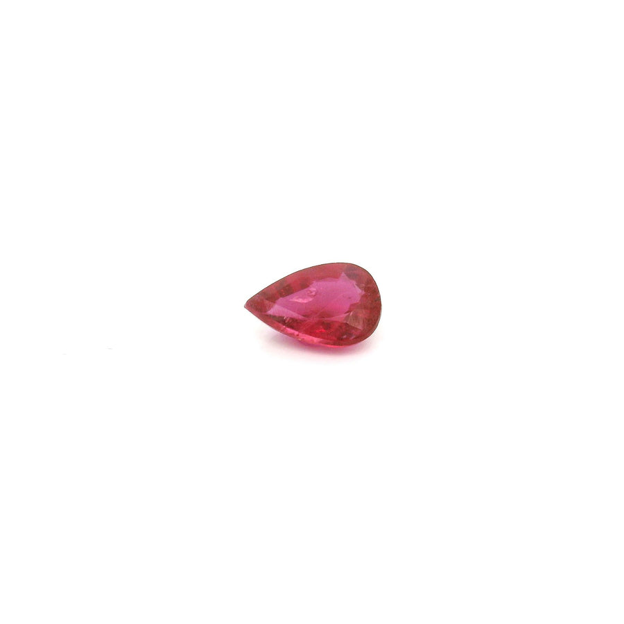 Pear Red Ruby 0.43ct loose gemstone