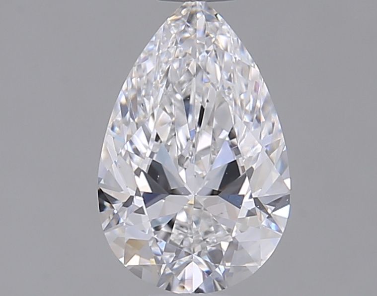 Pear Natural Diamond 0.72ct D VS2