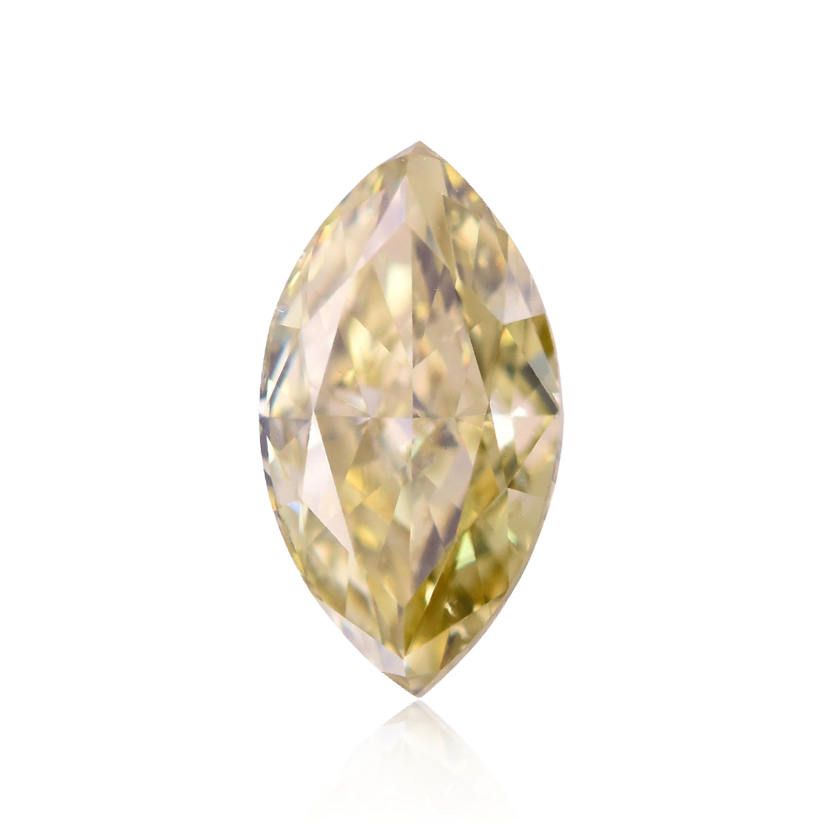 Marquise Fancy Brownish Greenish Yellow Natural Diamond 1.01ct SI1 loose diamond