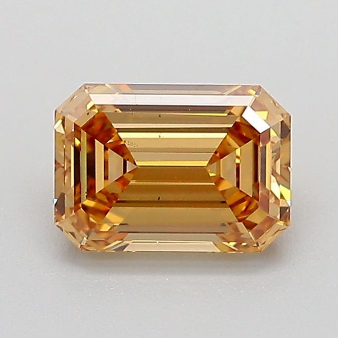 Emerald Fancy Light Yellowish Brown Lab-grown Diamond 1.04ct VS2 loose diamond