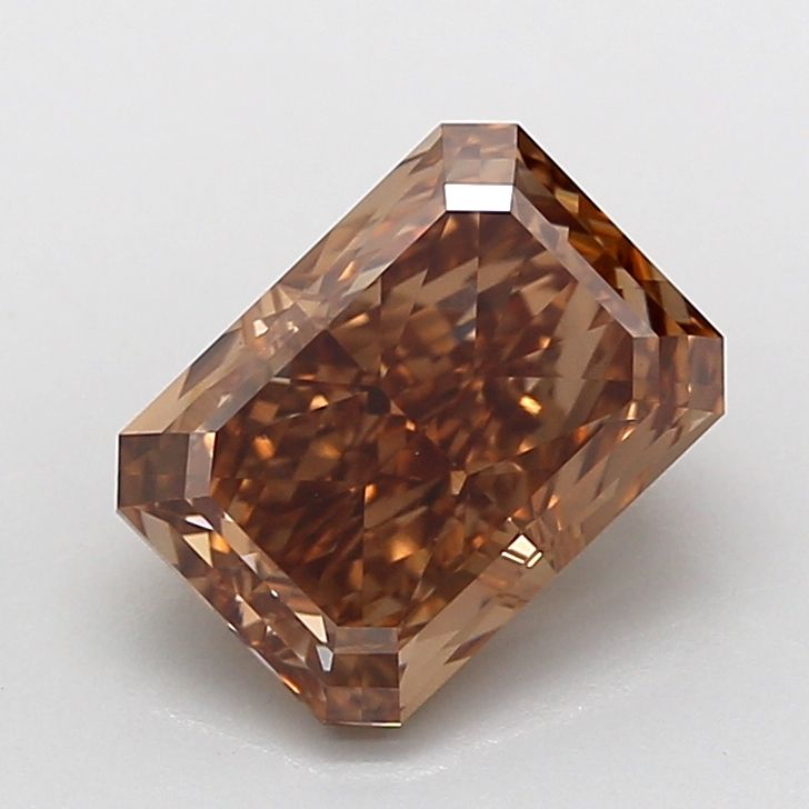 Radiant Fancy Light Brown Lab-grown Diamond 2.12ct VS1 loose diamond