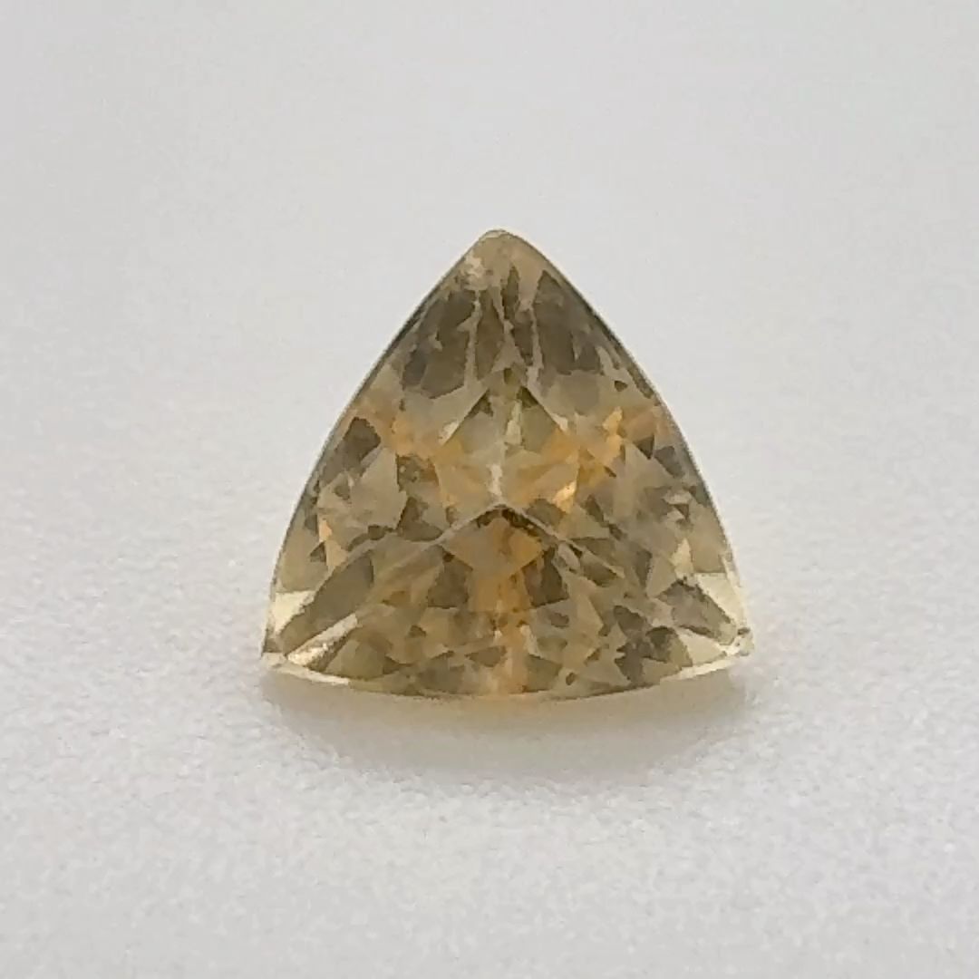 Trilliant Yellow Topaz 0.83ct loose gemstone