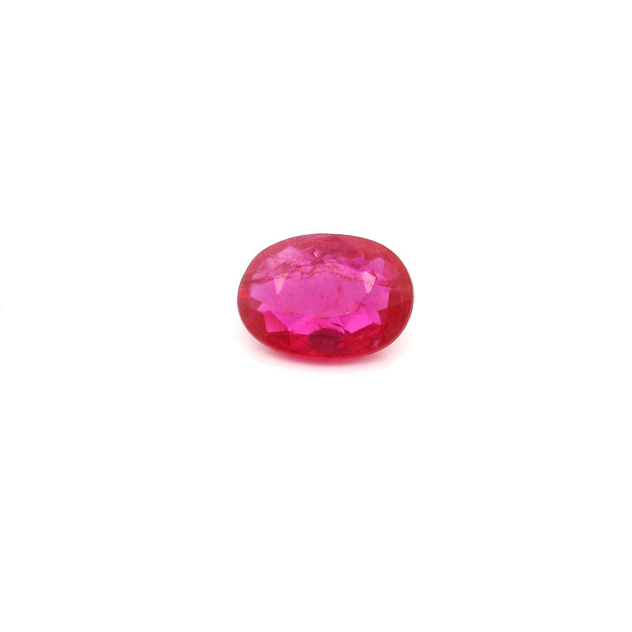 Oval Red Ruby 0.88ct loose gemstone