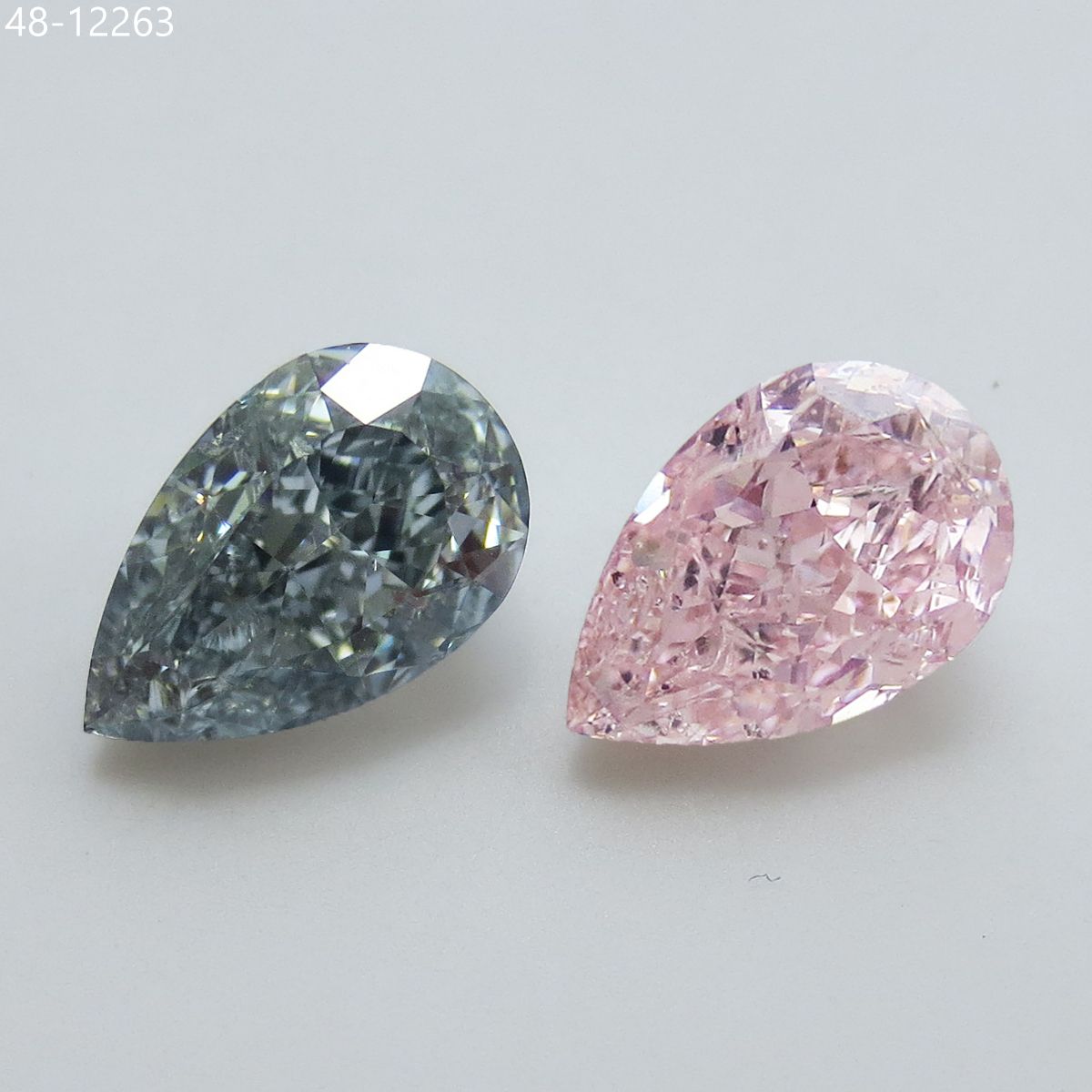 Pear Fancy Blue Gray Natural Diamond 1ct I1 loose diamond