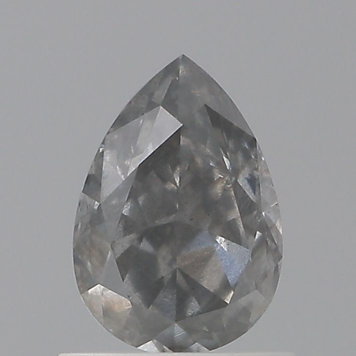 Pear Fancy Gray Natural Diamond 1.07ct I2 loose diamond
