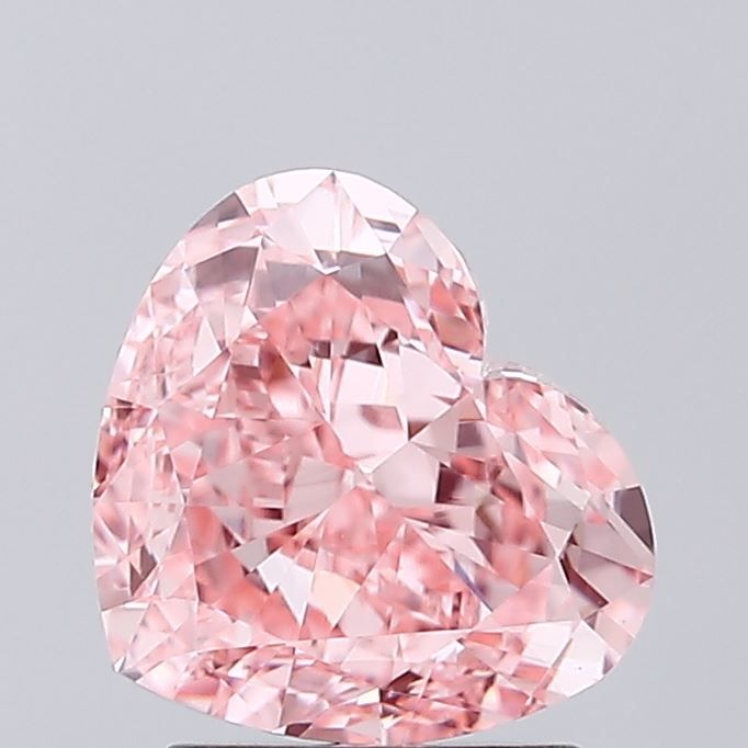 Heart Fancy Vivid Pink Lab-grown Diamond 2.03ct VVS1 loose diamond