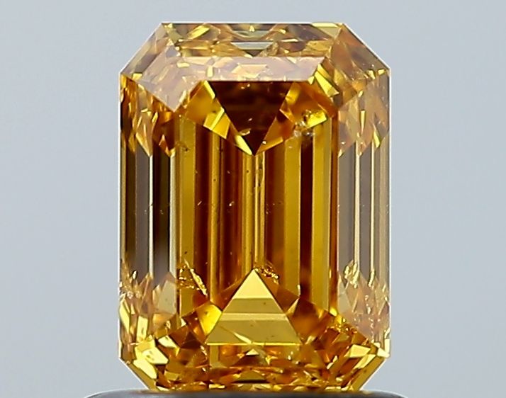 Emerald Fancy Vivid Yellow Orange Natural Diamond 1.01ct loose diamond