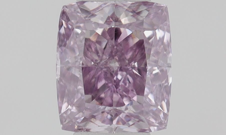 Cushion Fancy Intense Pink Purple Natural Diamond 0.23ct SI2 loose diamond