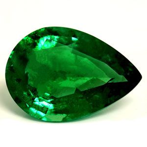 Pear Green Emerald 1.38ct loose gemstone